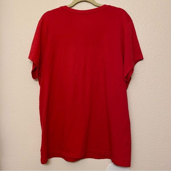 Disney Parks red Mickey and Minnie metal stud stars short sleeve plus t shirt 1X - Picture 10 of 11